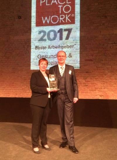 Preisverleihung: Bester Arbeitgeber im Gesundheitswesen 2017
