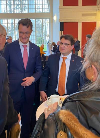 Gedankenaustausch mit Ministerprsident Hendrik Wst